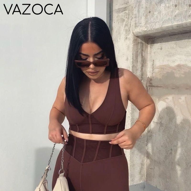 Patchwork Stretch Two Piece Set