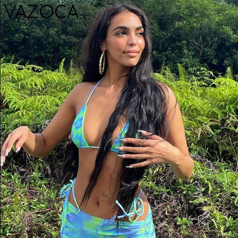 Backless Two Piece Vacation Outfit