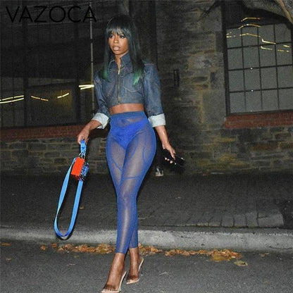 Mesh See Through Leggings