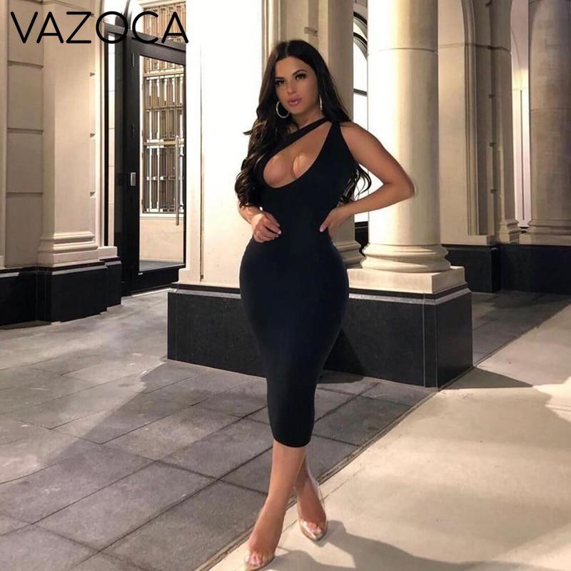 One Shoulder Sexy Midnight Maxi Dress