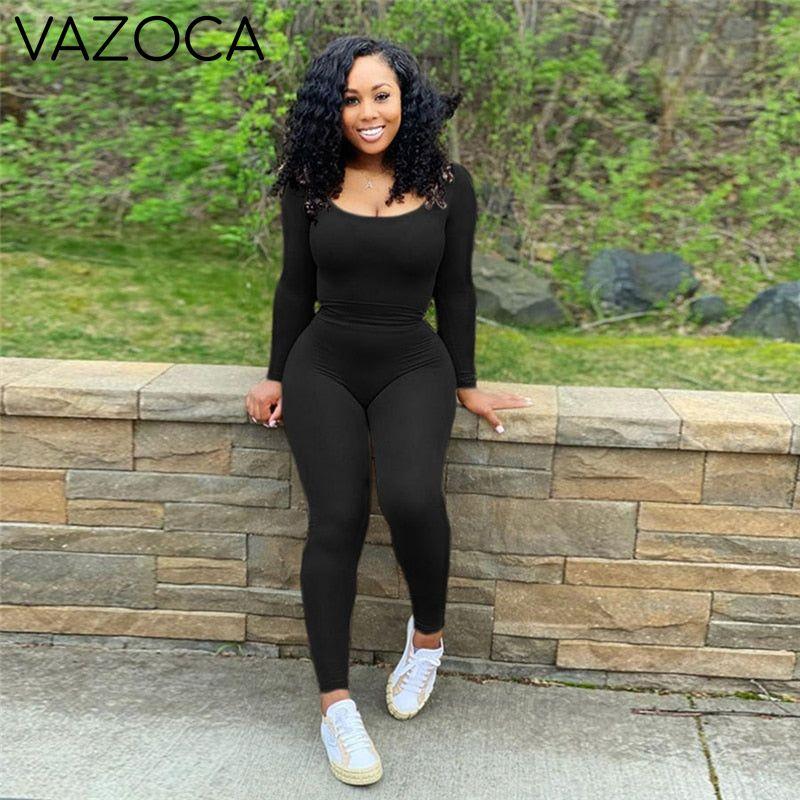 Solid Sportive Bodysuit Set