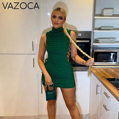 Elegant Knitted Sleeveless Dress