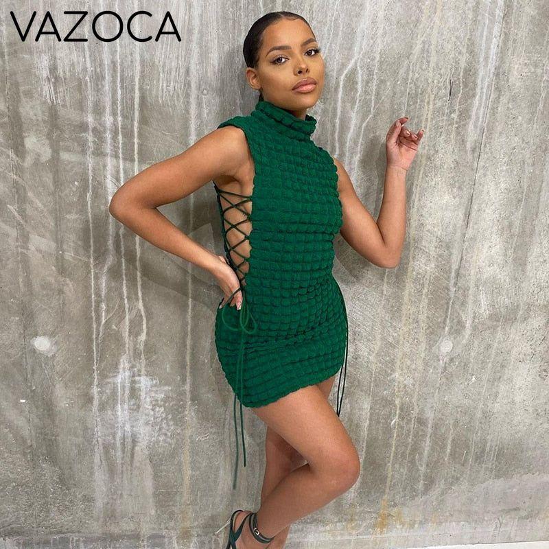 Elegant Knitted Sleeveless Dress