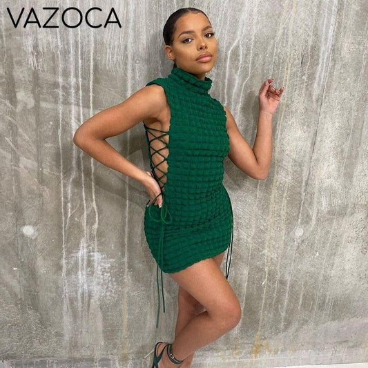 Elegant Knitted Sleeveless Dress
