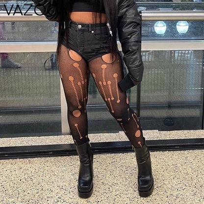 Crop Mesh Stylish Leggings