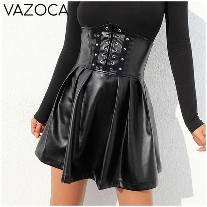 Adjustable Lace Up Skirt
