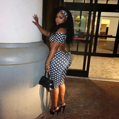Polka Dot 3 Piece Biker Set
