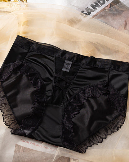 Premium Satin Underwear Black