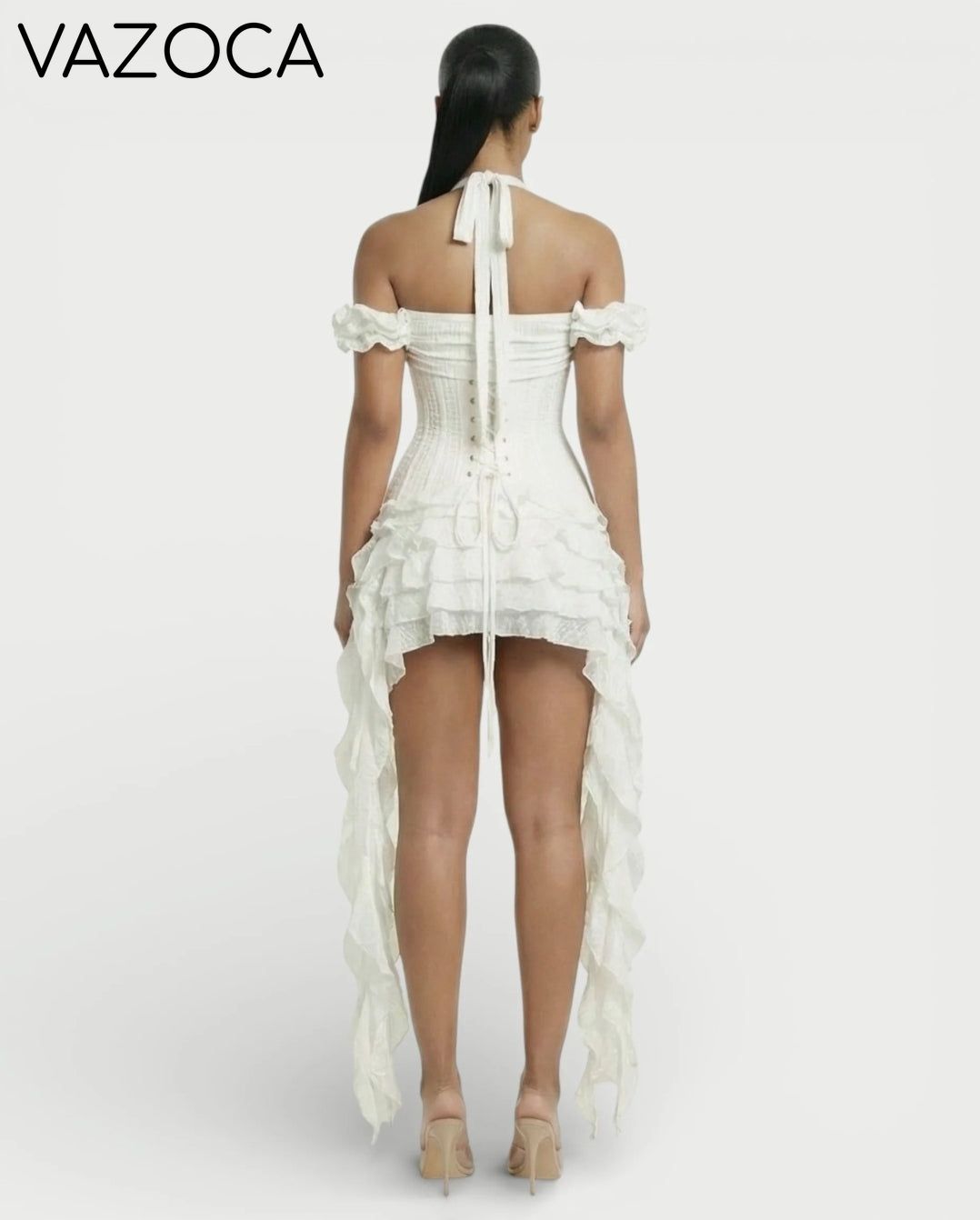 Ruffled Corset Dress Set