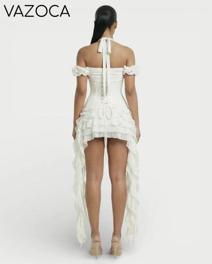 Ruffled Corset Dress Set