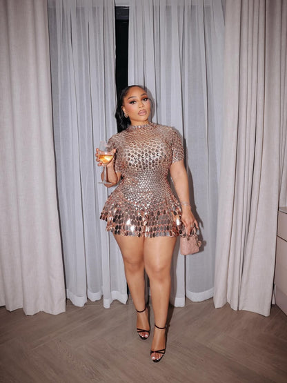 Life Of The Party Sequins Dress