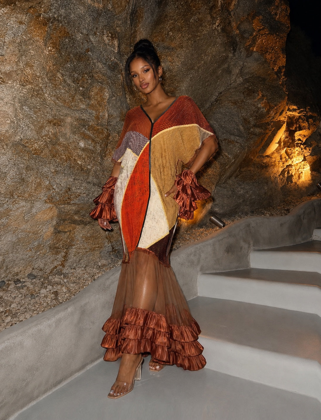 Ona Kaftan Pleated Dress