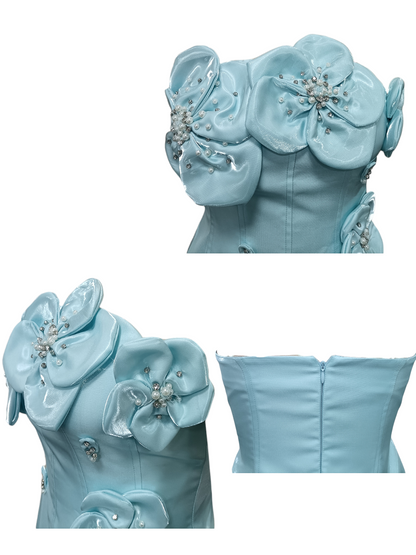 Tena 3D Flower Mini Dress