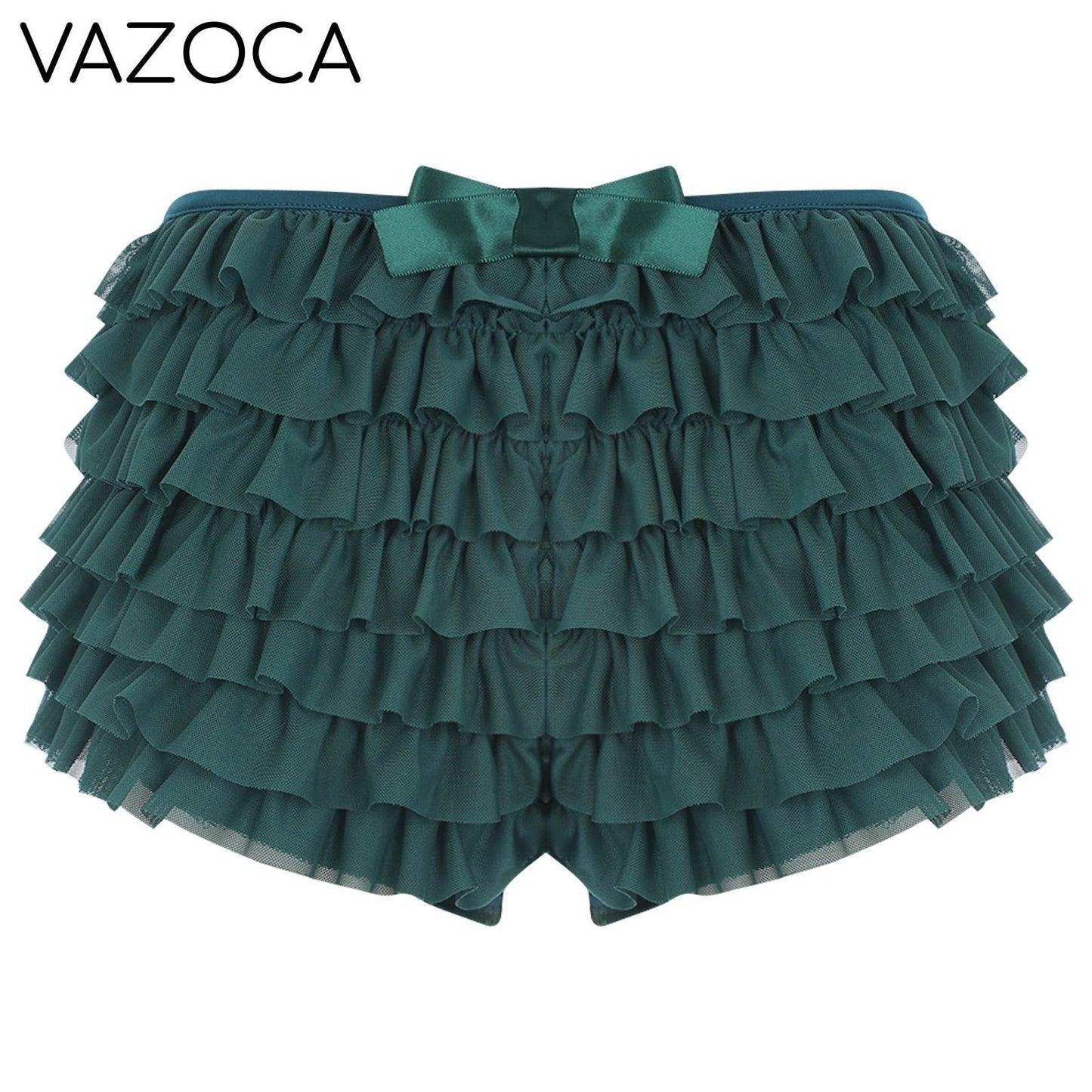Low Rise Ruffles Tiered Short