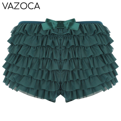 Low Rise Ruffles Tiered Short