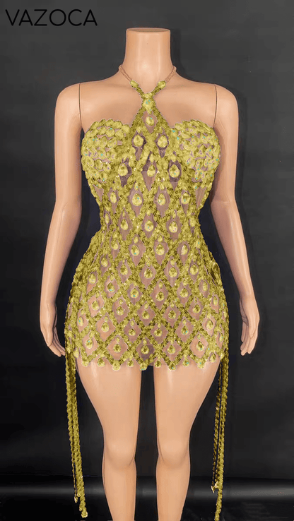 Diamonds In The Sky Mini Dress Set