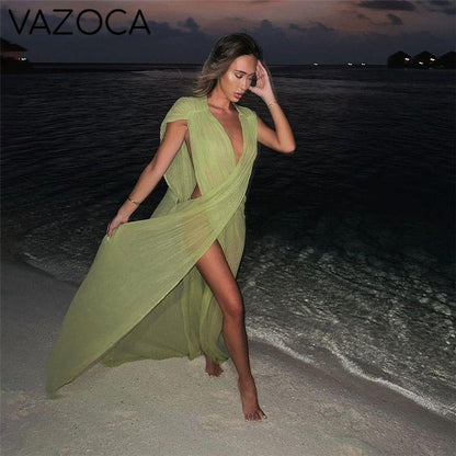 Tulum Sheer Maxi Dress