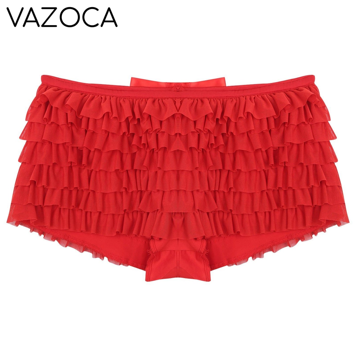 Low Rise Ruffles Tiered Short