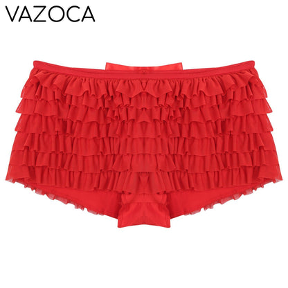 Low Rise Ruffles Tiered Short