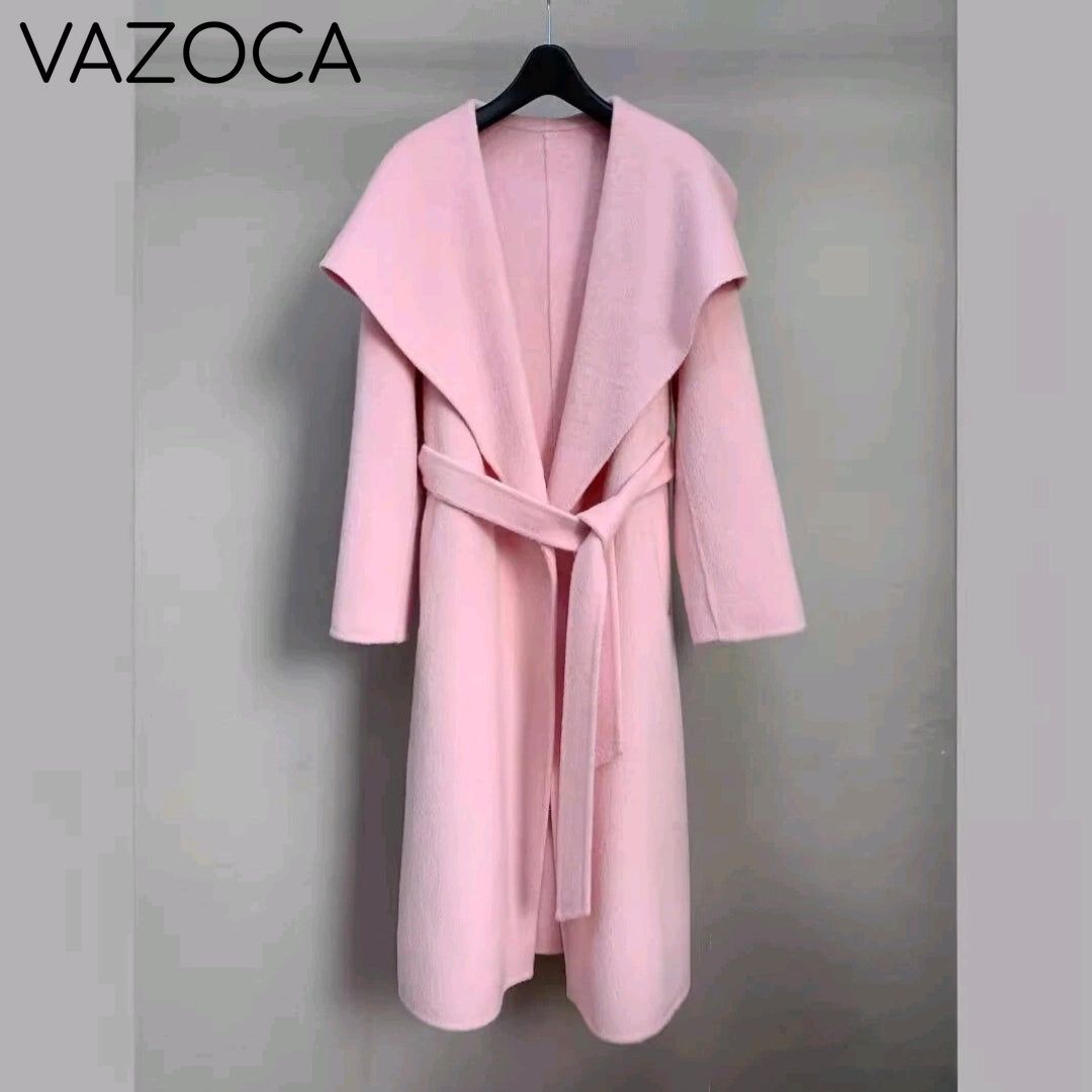 Pink Tunic Trench Coat