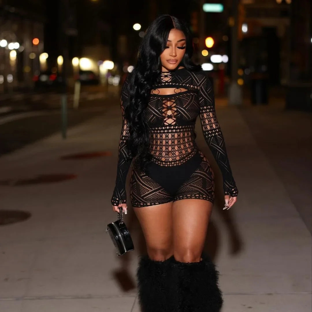 Manda Mesh Romper