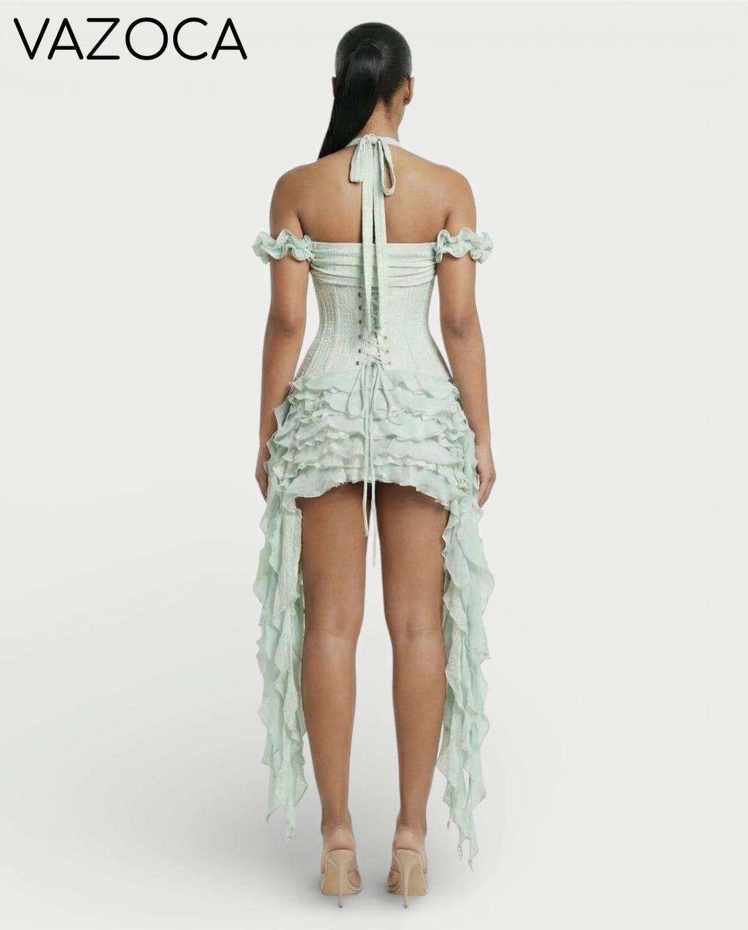 Ruffled Corset Dress Set