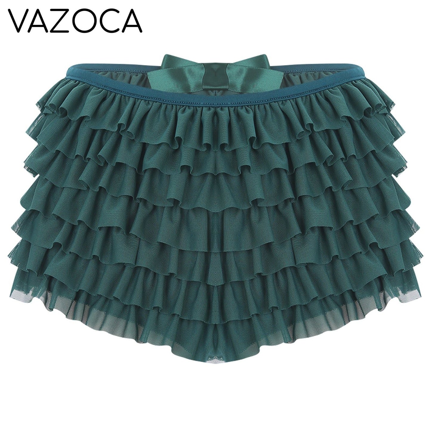 Low Rise Ruffles Tiered Short