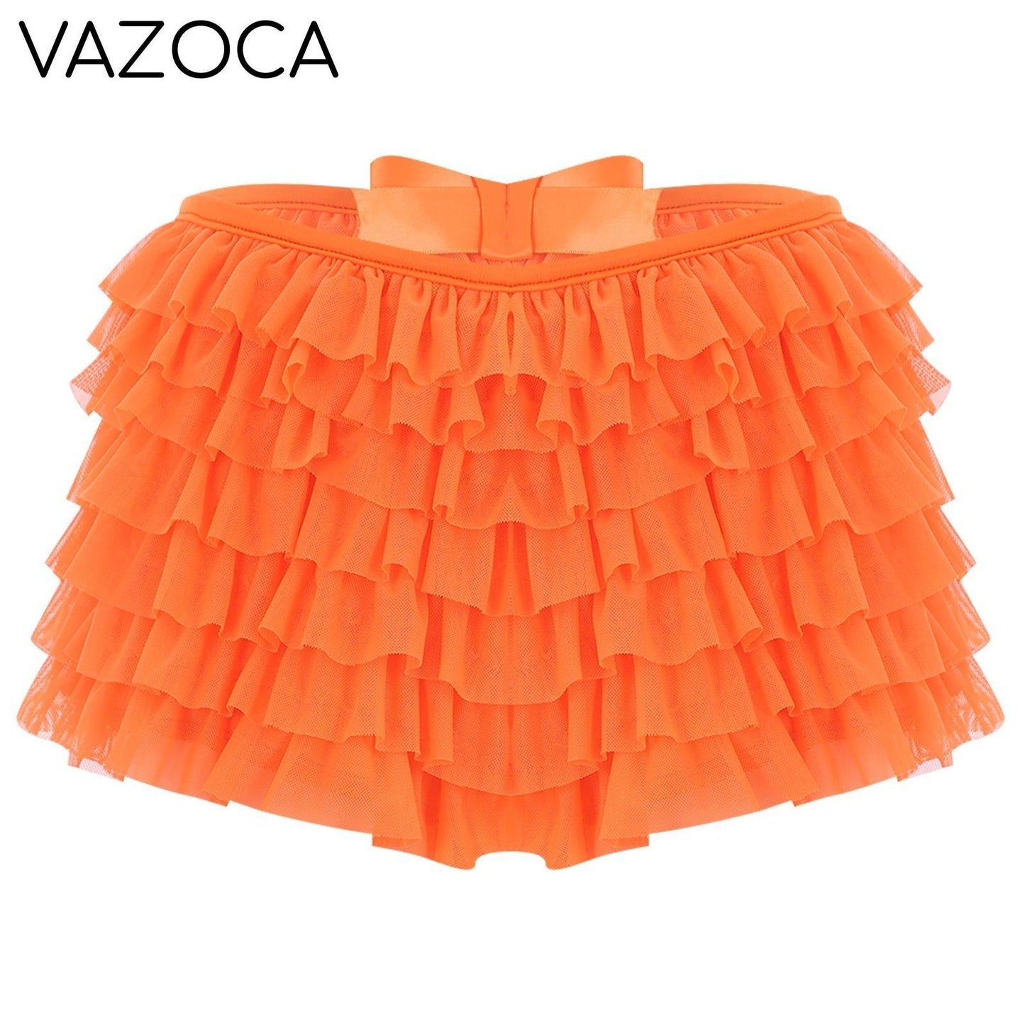 Low Rise Ruffles Tiered Short