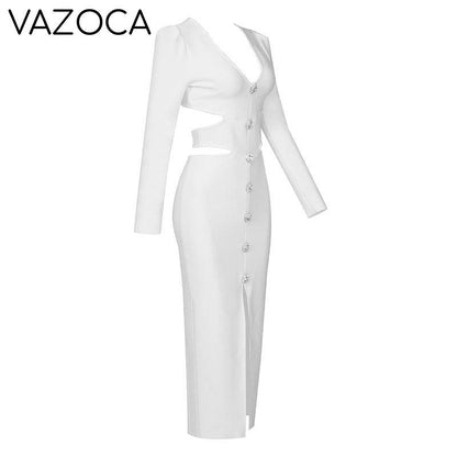 First Lady Bandage Midi Dress