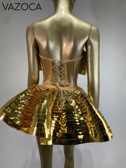 Goddess Crystal Mini Dress