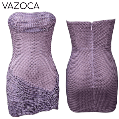 Sparkle Lavender Sequin Mini Dress