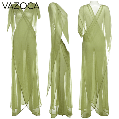 Tulum Sheer Maxi Dress