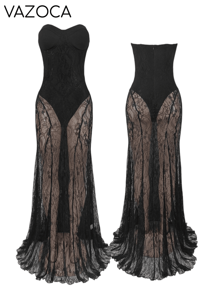 Lya Mesh Maxi Dress