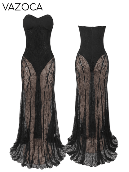 Lya Mesh Maxi Dress