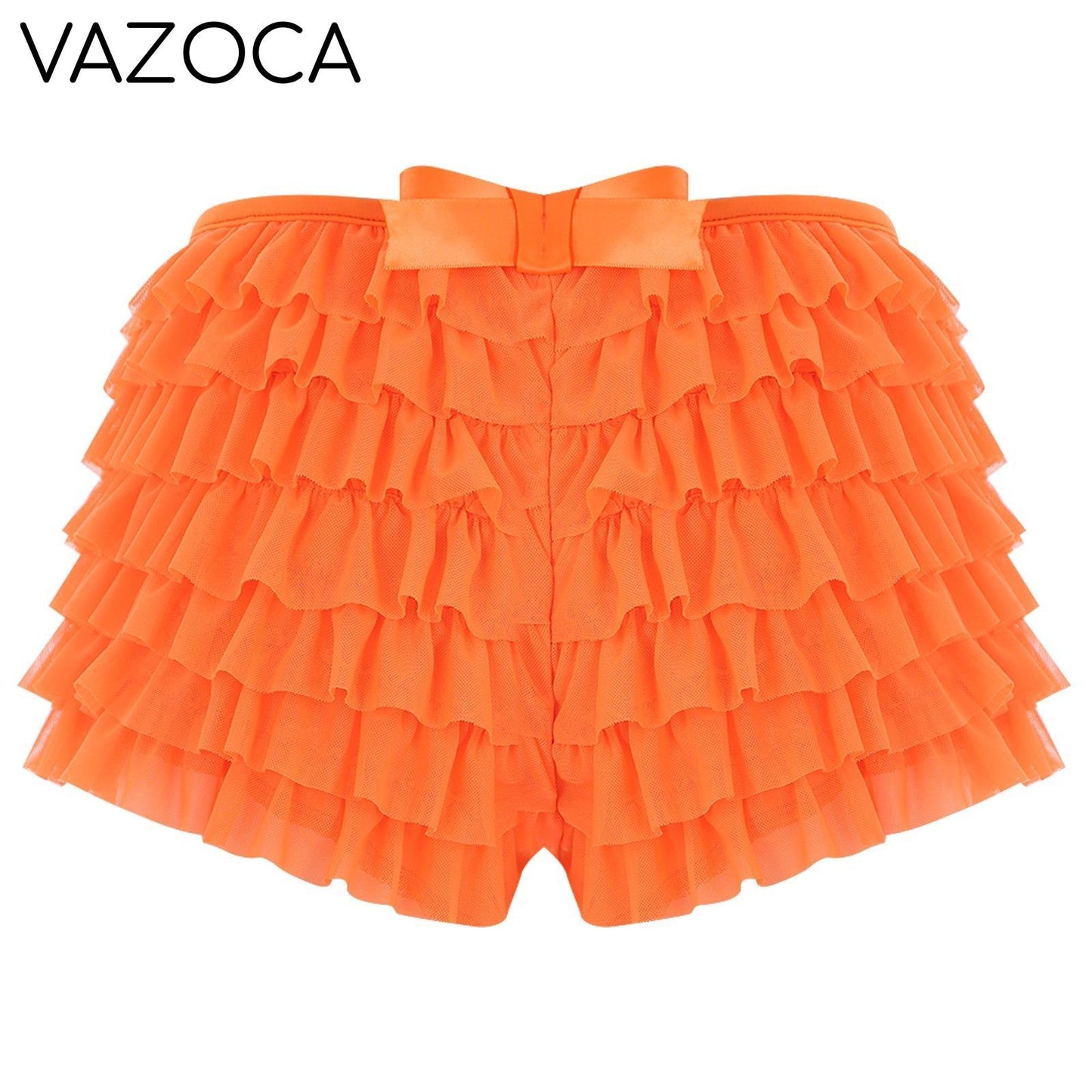 Low Rise Ruffles Tiered Short