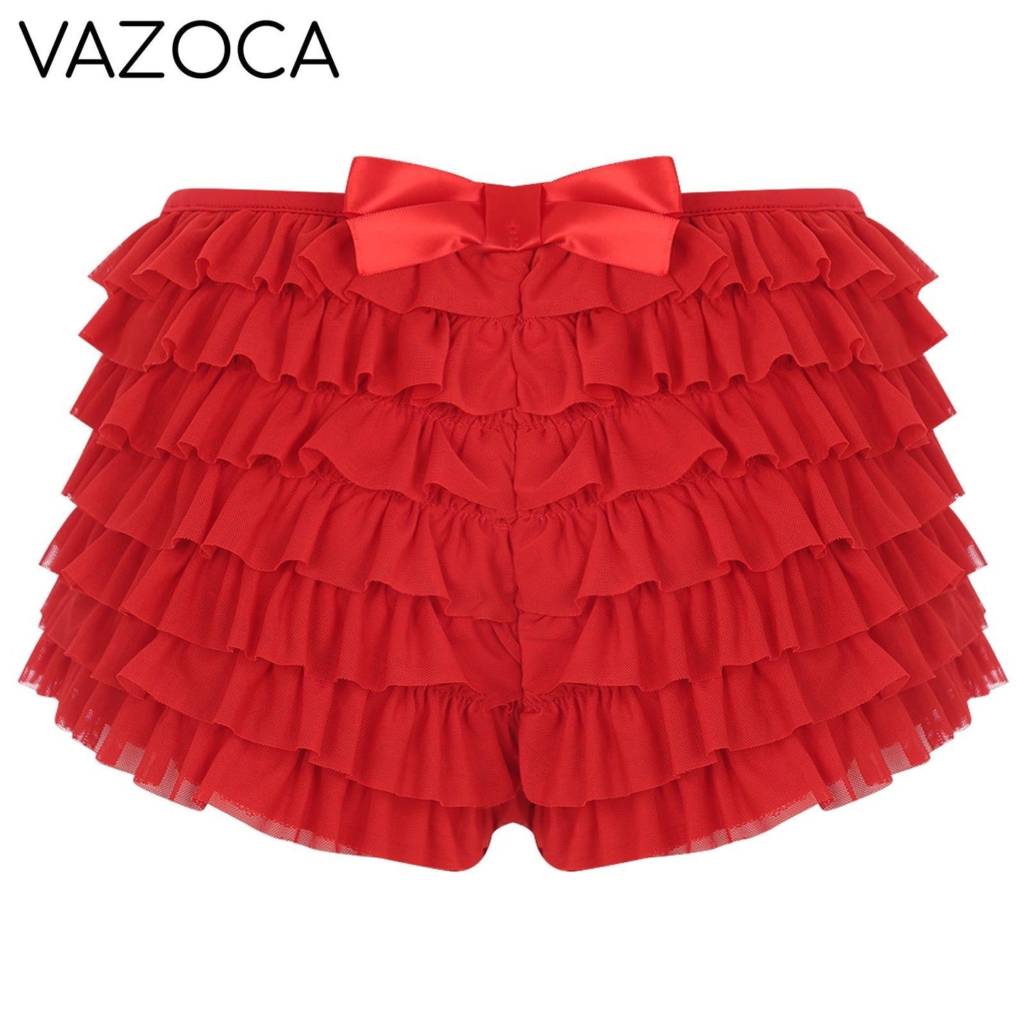 Low Rise Ruffles Tiered Short