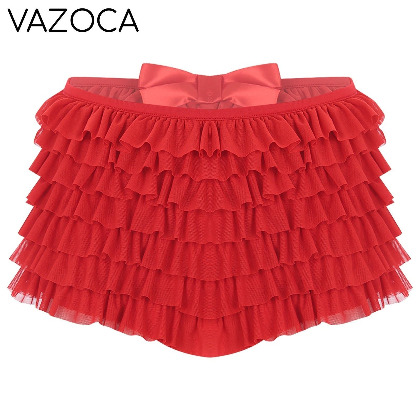 Low Rise Ruffles Tiered Short