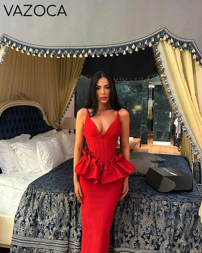 Huda Peplum Bandage Dress