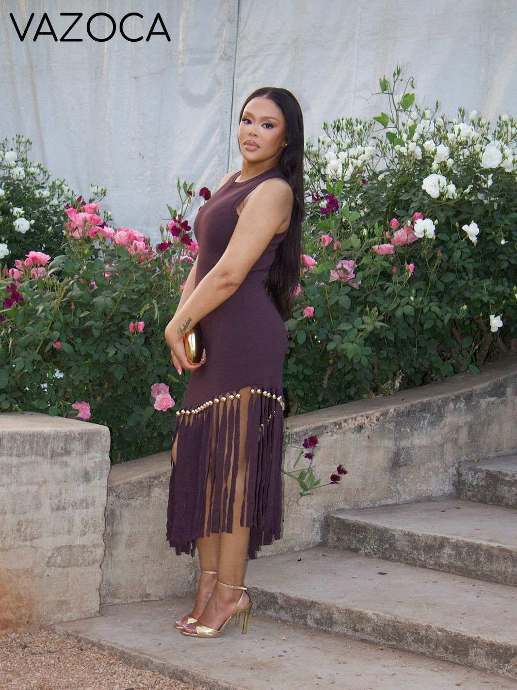 Marline Tassel Midi Dress