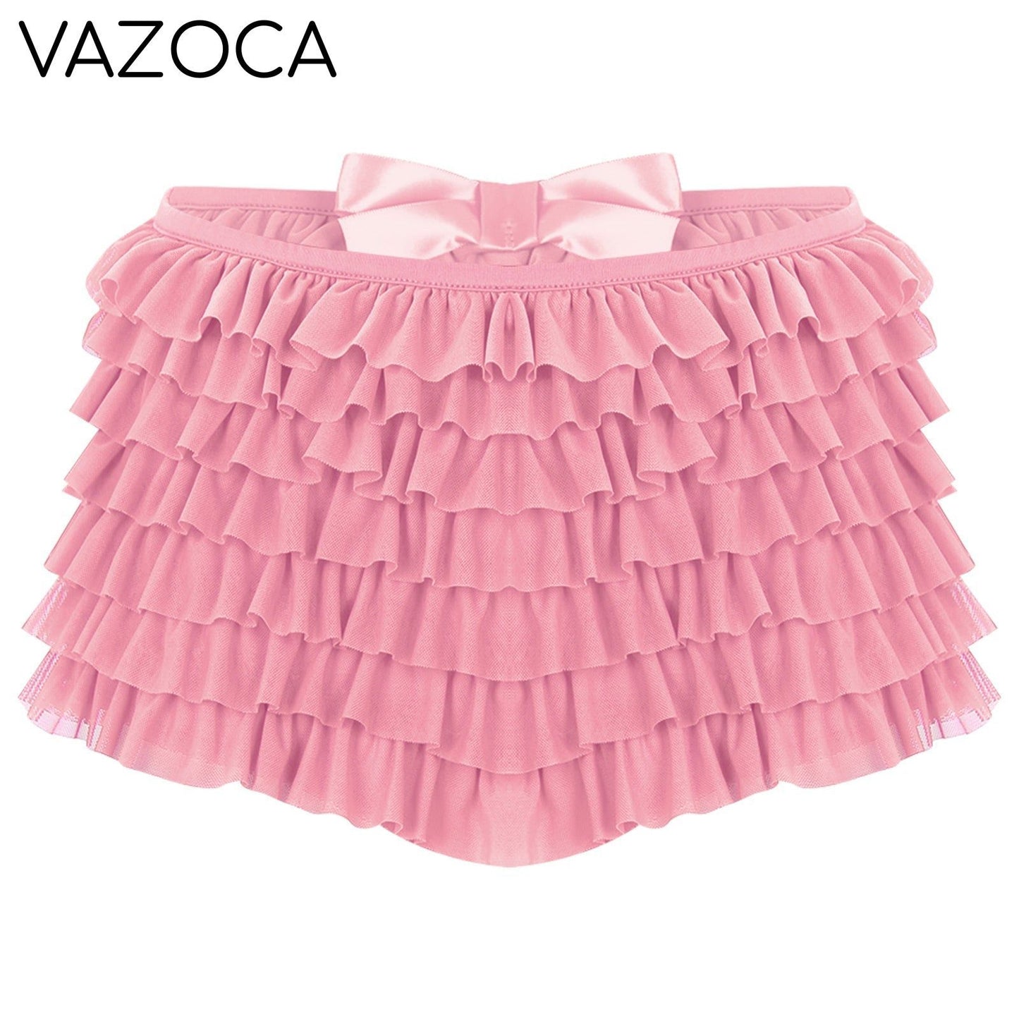 Low Rise Ruffles Tiered Short