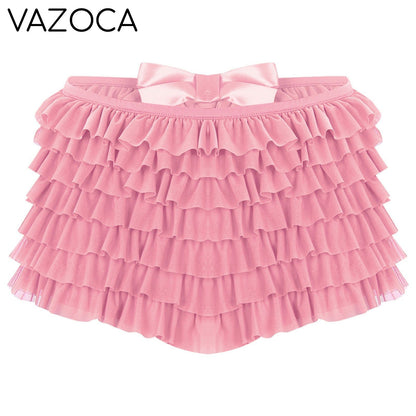 Low Rise Ruffles Tiered Short