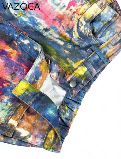 Leather 3D Print Pants