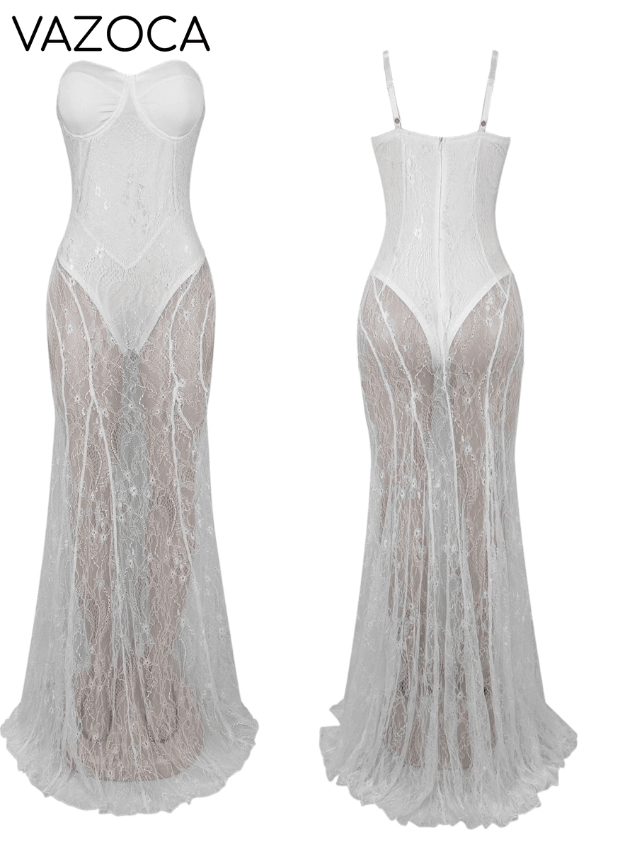 Lya Mesh Maxi Dress