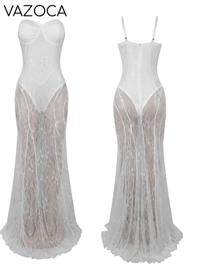 Lya Mesh Maxi Dress