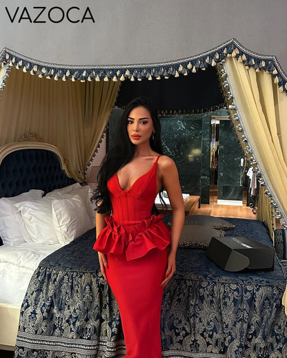 Huda Peplum Bandage Dress