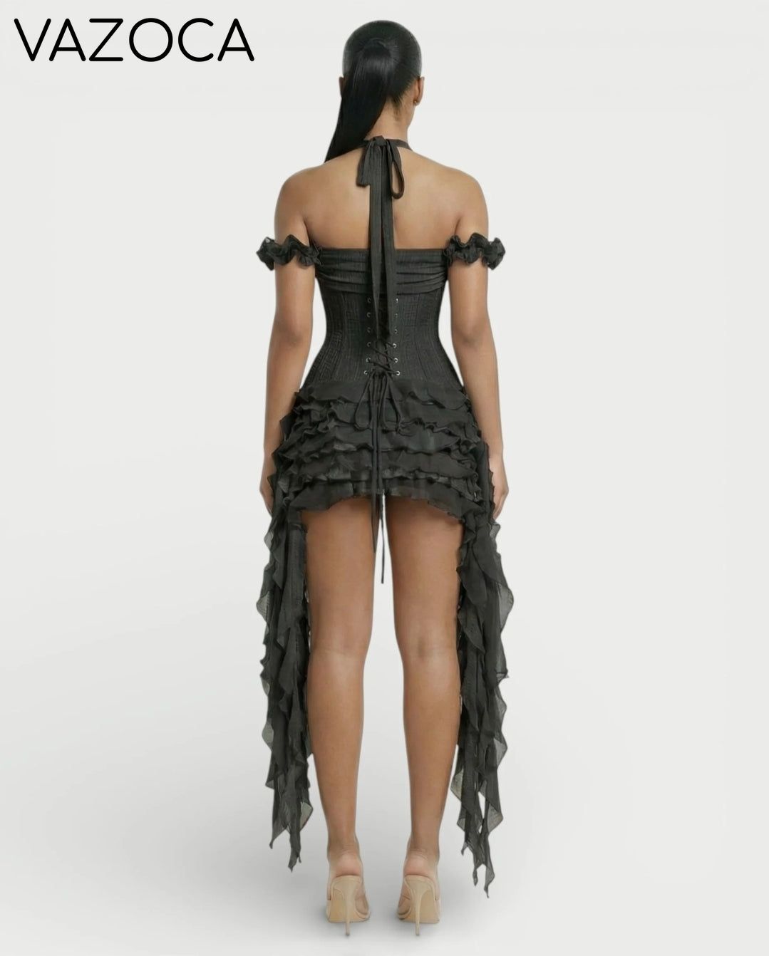 Ruffled Corset Dress Set