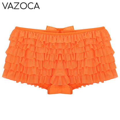 Low Rise Ruffles Tiered Short
