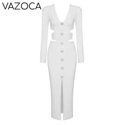 First Lady Bandage Midi Dress
