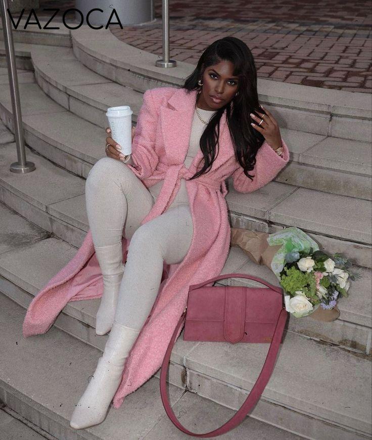 Pink Tunic Trench Coat