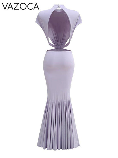 Bowknot Mermaid Maxi Dress